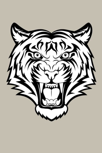 Тигр векторный рисунок