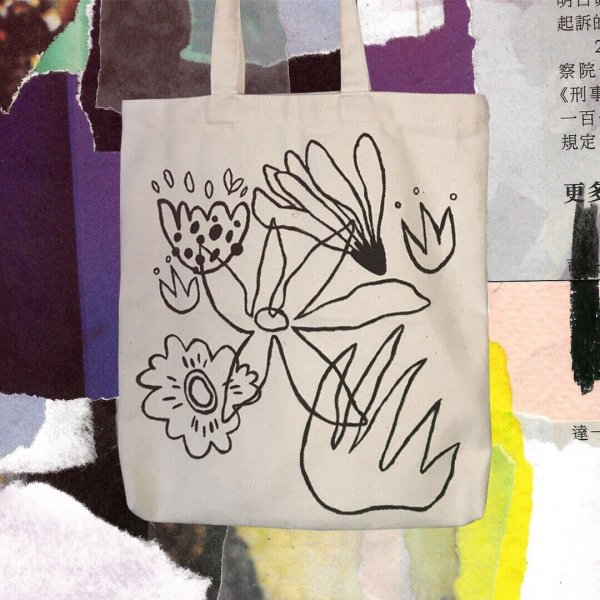 Вышивка на шоппер простая