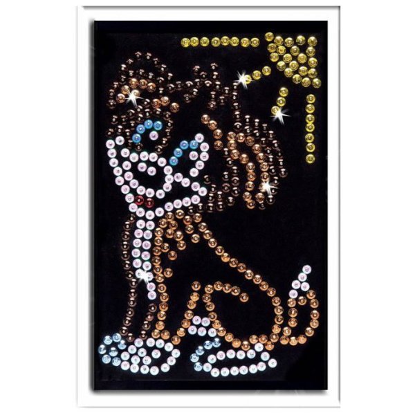 Узор пайетками