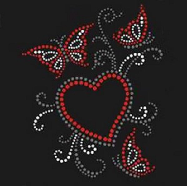 Трафарет для страз бабочки