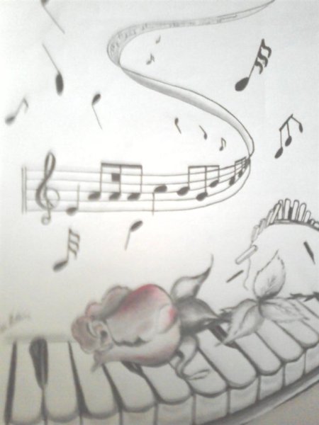 Рисунок на музыкальную тему легкий