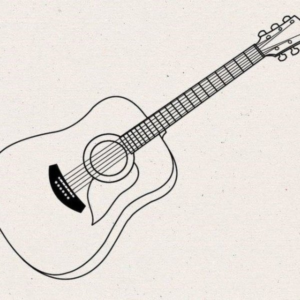 Гитара карандашом