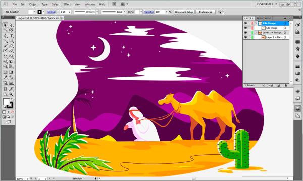 Рисование в Adobe Illustrator