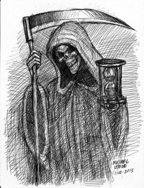 Рисунки карандашом смерть