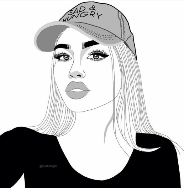 Эскиз девушки