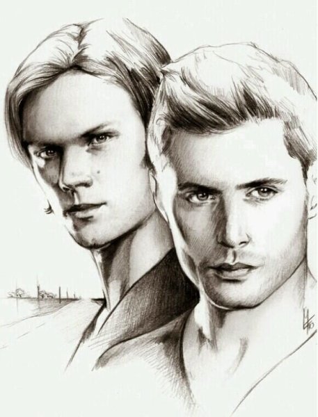 Сэм Винчестер скетч