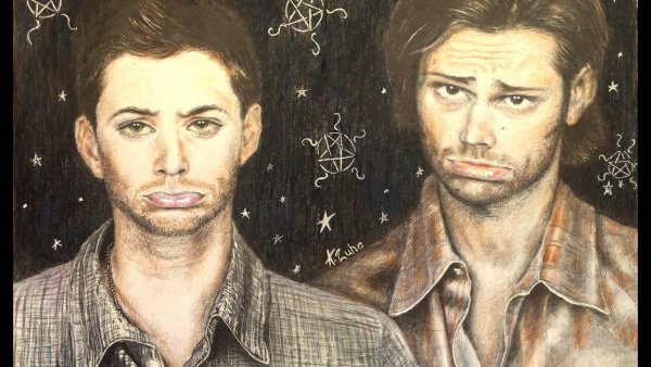 Дин и Сэм рисунок