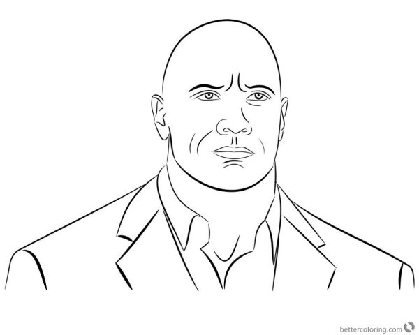 Дуэйн скала Джонс карандашом