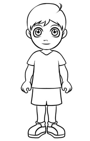 Человек раскраска для детей