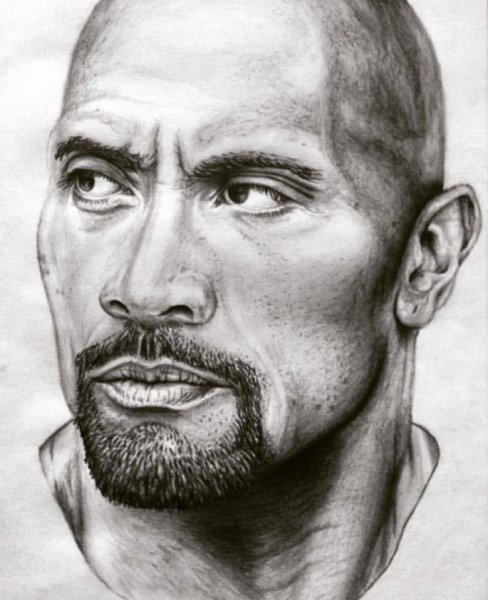 Дуэйн Джонсон скетч