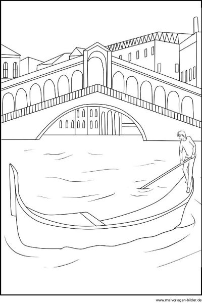 Венеция раскраска