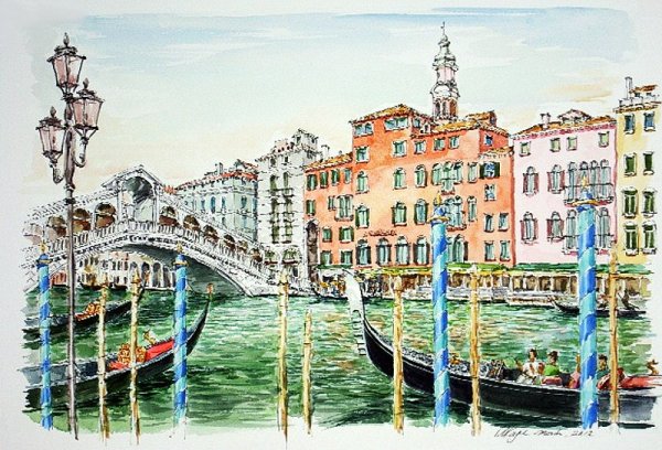 Венеция иллюстрации