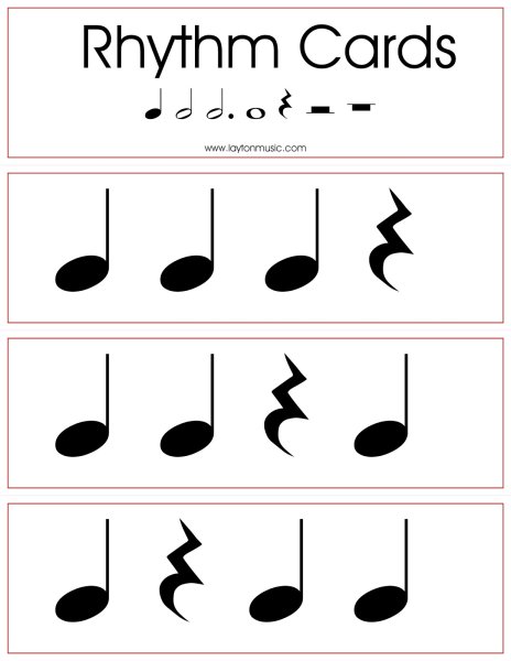 Ритмические карточки