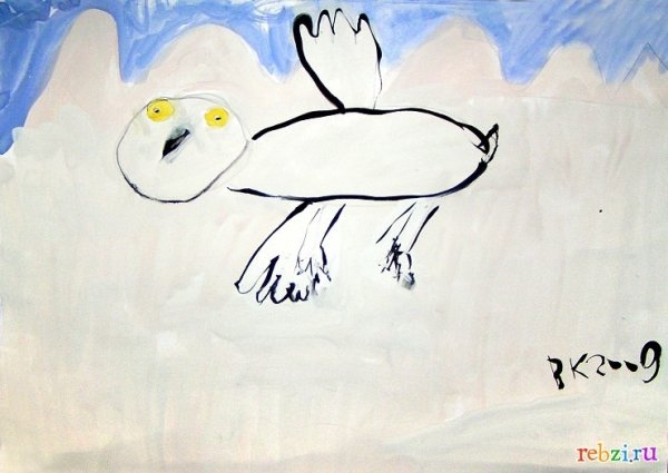Полярная Сова детские рисунки