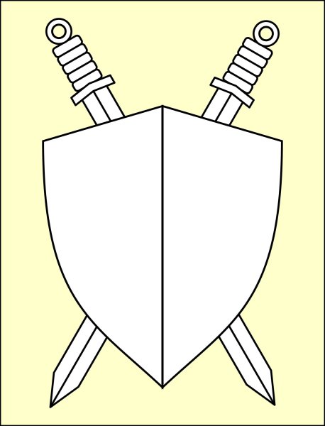 Щит раскраска