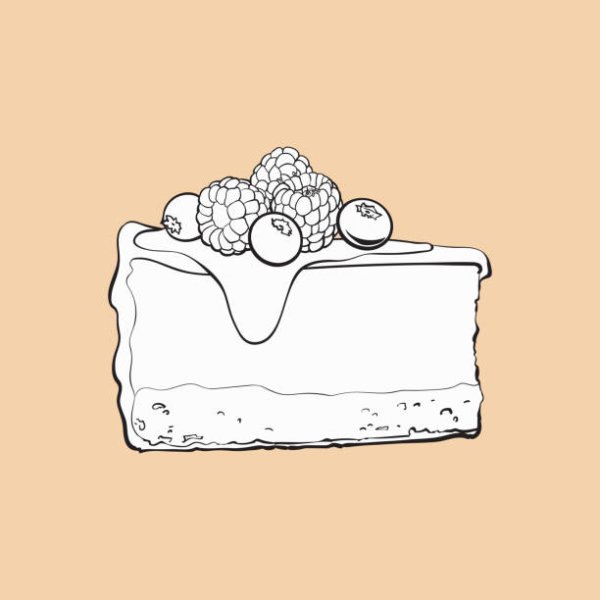 Десерты рисунок Минимализм