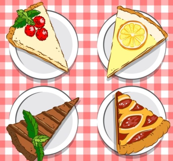 Чизкейк вектор