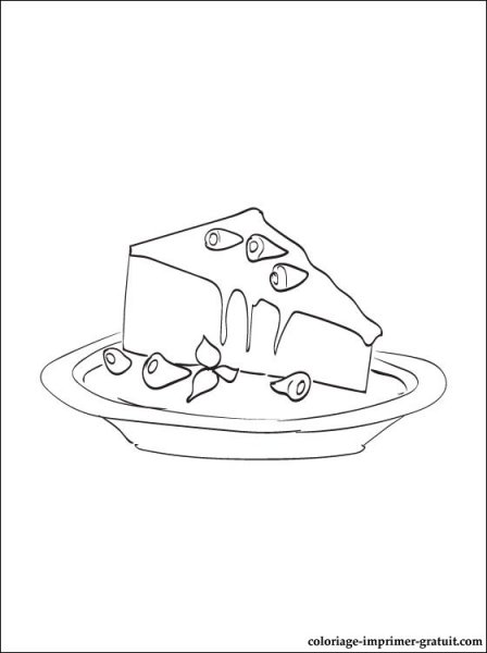 Раскраска чизкейк