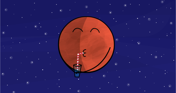 Старинные зарисовки Марса