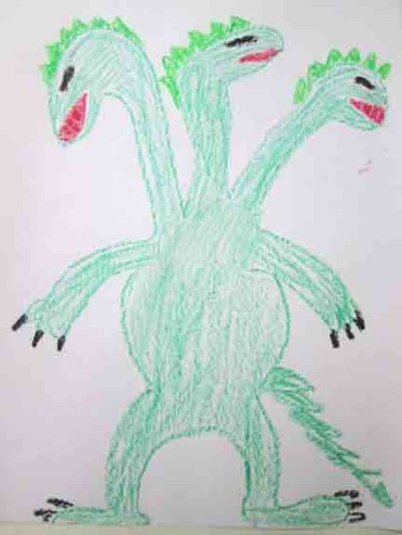 Рисование змея Горыныча