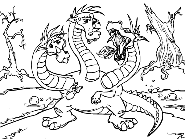 Рисование змея Горыныча