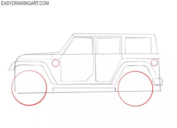 Машинки для срисовки Джипы