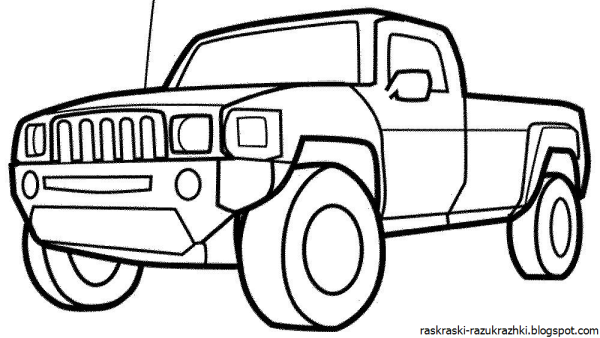 Рисунки для срисовки Джипы