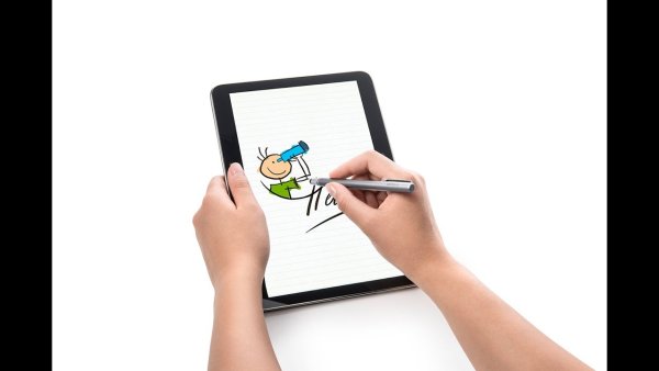 Рука со стилусом Wacom