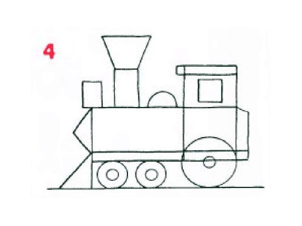Рисунок паровоз 1 класс