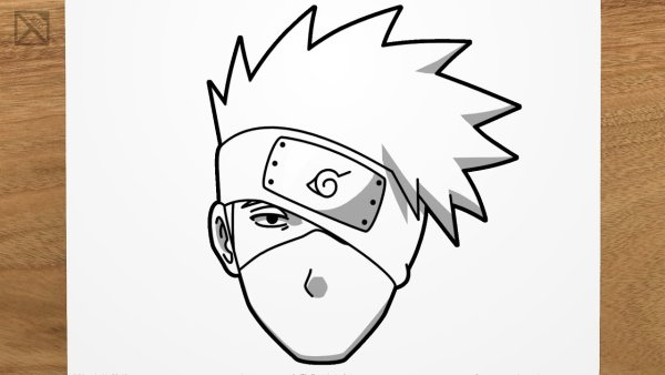 Какаши срисовать