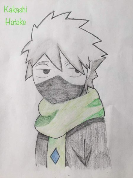 Рисунки аниме Наруто Какаси