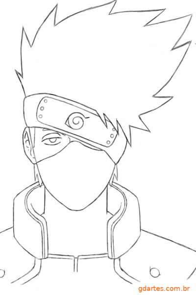 Какаши карандашом