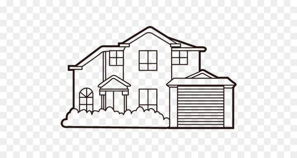 Раскраска загородный дом