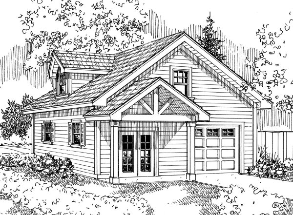 Эскиз домика