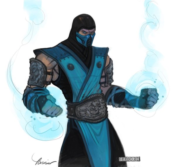 Саб-Зиро Mortal Kombat рисунок