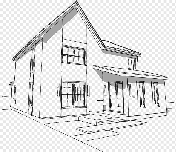 Эскиз фасада дома