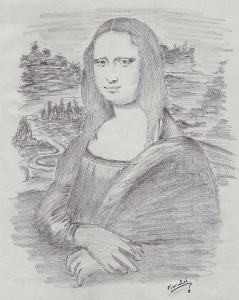 Леонардо да Винчи Мона Лиза Наброски