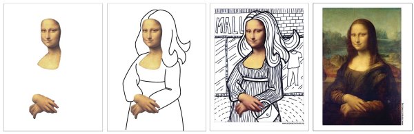 Дорисованная картина Мона Лизы