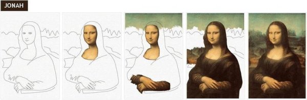 Мона Лиза картина поэтапно