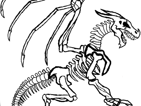 Скелет головы динозавра