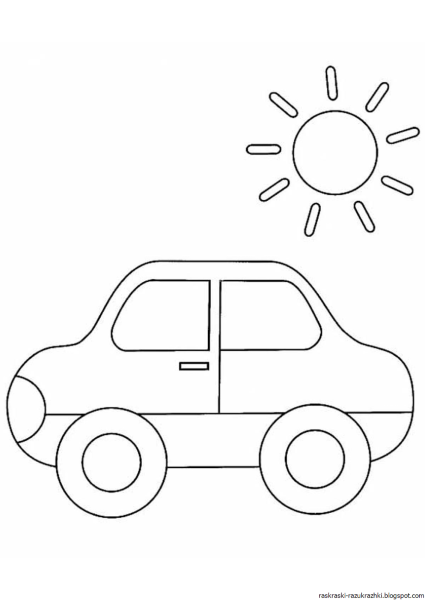 Контур машины сбоку