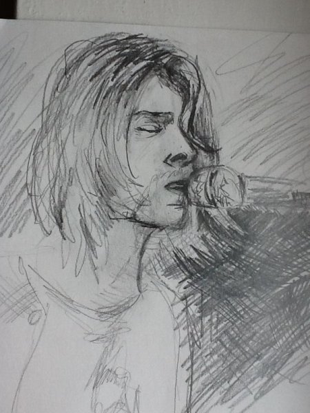 Курт Кобейн рисунок