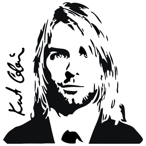 Курт Кобейн рисунок карандашом