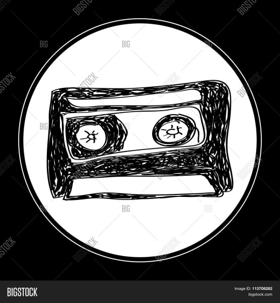 Кассета с карандашом вектор