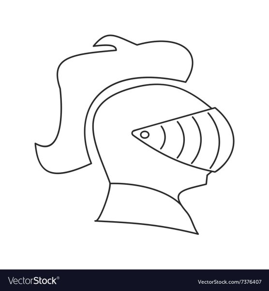 Шлем рыцаря трафарет