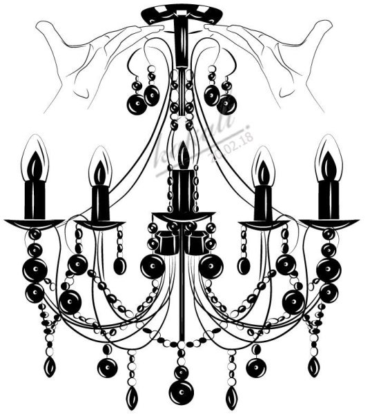 Люстра скетч