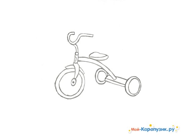 Велосипед карандашом