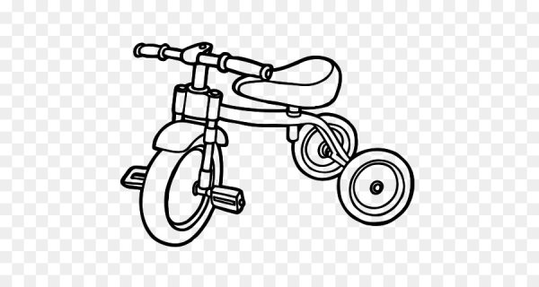 Трехколесный велосипед раскраска для детей