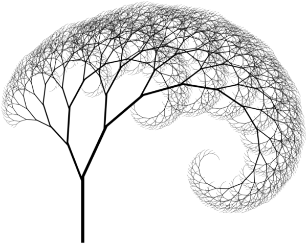 Фрактал из линий