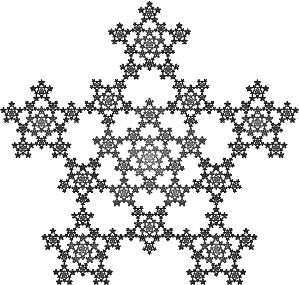 Фрактал Снежинка